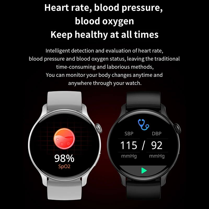 Xiaomi Mijia New Women Bluetooth Call Smartwatch Always Display Time Heart Rate Sports Health Monitoring Music GT4 Smart Watches - Image 3